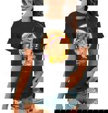 Halloween Pomeranian Dog Moon With Pumpkin Funny Gifts Women Women T-shirt