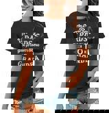 Mens The Best Dads Get Promoted To Grandpa Distressed Fathers Day  Women T-shirt