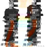 Vote As If Your Life Depends On It Human Rights  Women T-shirt