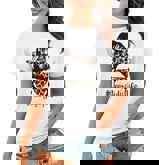 Hairstylist Lifes Mom Messy Bun Funny Mothers Day  Women T-shirt