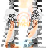 Pacu Nurse Leopard Rainbow Halloween Pumpkin Nursing  Women T-shirt