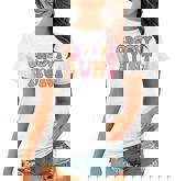 Retro Groovy Aunt Matching Family 1St Birthday Party  Women T-shirt