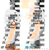 Womens 4Th Of July American Mama Western Country Mama American Flag  Women T-shirt