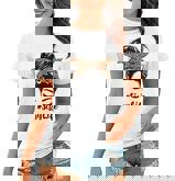 Womens Mothers Day Funny Sissy Life Messy Bun Leopard Mommy Grandma Women T-shirt