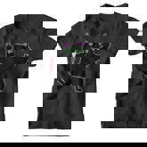 Halloween Black Cat Superstition Killer With A Knife   Youth T-shirt