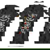 Halloween Day Of Dead Skeleton Flowers Decorated Youth T-shirt