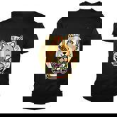 Kawaii Ramen Cute Anime Dog Corgi Japanese Noodles Drk Youth T-shirt