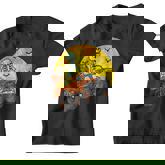 Skeleton Monster Truck Moon Candy Toddler Boys Halloween Kid Youth T-shirt