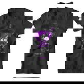 Spookscene Edgy Kitty Hat Scene Kid Emo Alt Goth Purple Youth T-shirt
