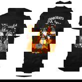 Three Cute Gnomes Halloween Pumpkin Autumn Fall  Youth T-shirt