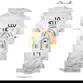 Hello Tk Rainbow For Prek Preschool Teacher Girls  Youth T-shirt