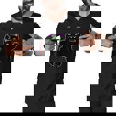 Halloween Black Cat Superstition Killer With A Knife   Men V-Neck Tshirt