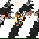 Kawaii Ramen Cute Anime Dog Corgi Japanese Noodles Drk Men V-Neck Tshirt