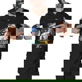 Mens Grandpa Saurus Dinosaur T Rex American Flag Family Matching  Men V-Neck Tshirt