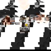 Messy Bun Mom Of Both Baseball Softball Busy Raising Ballers  Men V-Neck Tshirt