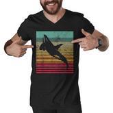 Whale Orca Retro Style Men Women Novelty Vintage Funny Gift  Men V-Neck Tshirt