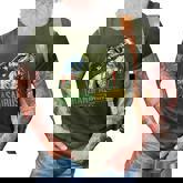 Mens Grandpa Saurus Dinosaur T Rex American Flag Family Matching  3D Print Casual Tshirt