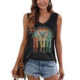 Be Kind  Autism Awareness Asl Mom Teacher Kindness  Women's V-neck Casual Sleeveless Tank Top