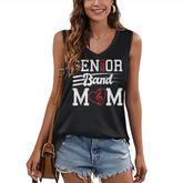 Horn Player Senior 2023 Band Mom  Women's V-neck Casual Sleeveless Tank Top