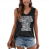 Lovely Funny Cool Sarcastic To Bake Or Not To Bake What A  Women's V-neck Casual Sleeveless Tank Top