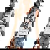 Hairstylist Lifes Mom Messy Bun Funny Mothers Day  Women's V-neck Casual Sleeveless Tank Top