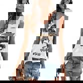 Womens Mothers Day Funny Sissy Life Messy Bun Leopard Mommy Grandma Women's V-neck Casual Sleeveless Tank Top