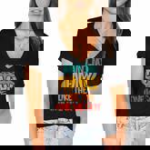 Aint No Family Like The One We Got Women's Jersey Short Sleeve Deep V-Neck Tshirt