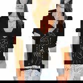 Feminist Witch Womens Rights Are Human Rights  Women's Jersey Short Sleeve Deep V-Neck Tshirt