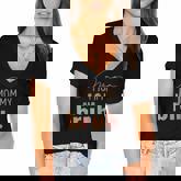 Funny Mama To Mommy Mom Bruh Happy Mothers Day Family Women's Jersey Short Sleeve Deep V-Neck Tshirt