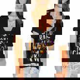 Halloween Pacu Nurse Crew Funny Halloween Witch Pacu Nurse  Women's Jersey Short Sleeve Deep V-Neck Tshirt