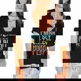 Im Sorry Did I Roll My Eyes Out Loud Funny Sarcastic  Women's Jersey Short Sleeve Deep V-Neck Tshirt