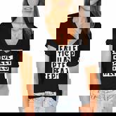 Lovely Funny Cool Sarcastic Eat Sleep Pilates Repeat Women's Jersey Short Sleeve Deep V-Neck Tshirt