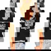 Lovely Funny Cool Sarcastic Sorry I Cant My Fish Need Me  Women's Jersey Short Sleeve Deep V-Neck Tshirt