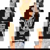 Lovely Funny Cool Sarcastic Wednesday With Wine Feels So  Women's Jersey Short Sleeve Deep V-Neck Tshirt