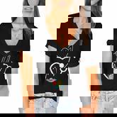 Stethoscope Love Easter Nurse Life Egg Nurse Easter Bunny Women's Jersey Short Sleeve Deep V-Neck Tshirt