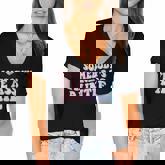 Womens Funny Somebodys Fine Ass Auntie Mom Saying Cute Mom  Women's Jersey Short Sleeve Deep V-Neck Tshirt