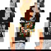 Womens Stars Stripes Reproductive Rights Are Human Rights Women's Jersey Short Sleeve Deep V-Neck Tshirt