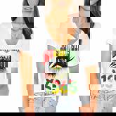 1865 Junenth Celebrate African American Freedom Day Women  V2 Women's Jersey Short Sleeve Deep V-Neck Tshirt