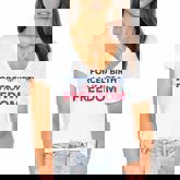 Feminist Flowers Us Pro Choice Forced Birth Is Not Freedom  Women's Jersey Short Sleeve Deep V-Neck Tshirt