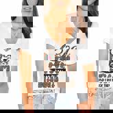 God Gifted Me Two Titles Mom And Nana Leopard Mothers Day  Women's Jersey Short Sleeve Deep V-Neck Tshirt