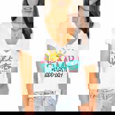 Happy Last Day Of School Kids Teacher Student Graduation  V3 Women's Jersey Short Sleeve Deep V-Neck Tshirt