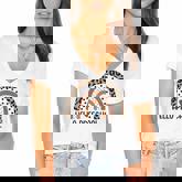 Hello Preschool Rainbow Teacher Team Preschool Squad Girls  Women's Jersey Short Sleeve Deep V-Neck Tshirt