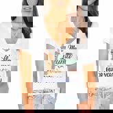 Mama Llama Aint Got Time For Your Drama Mother Mom  Women's Jersey Short Sleeve Deep V-Neck Tshirt