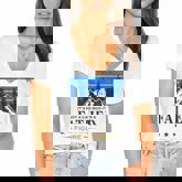 Mens Its Not A Dad Bod Its A Father Figure Beers Fathers Women's Jersey Short Sleeve Deep V-Neck Tshirt