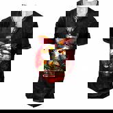 Kawaii Corgi Ramen Cute Japanese Manga Anime For Dog Lovers  V2 Men's Henley Button-Down 3D Print T-shirt