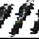 Mens Grandpa Saurus Dinosaur T Rex American Flag Family Matching  Men's Henley Button-Down 3D Print T-shirt