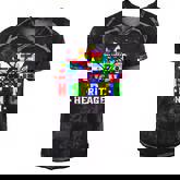 Flags National Hispanic Heritage Month Decoration Flags  Men's Short Sleeve V-neck 3D Print Retro Tshirt