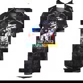 Mens Grandpa Saurus Dinosaur T Rex American Flag Family Matching  Men's Short Sleeve V-neck 3D Print Retro Tshirt