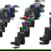 Flags National Hispanic Heritage Month Decoration Flags  Men's Henley Shirt Raglan Sleeve 3D Print T-shirt