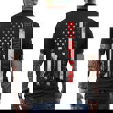 Best Pops By Par Golf Usa Flag Men's T-shirt Back Print